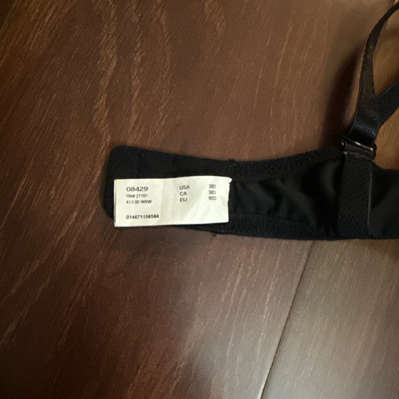 SWEET NOTHINGS by MAIDENFORM Black Lace Push up Bra Size 38D - Picture 5 of 6